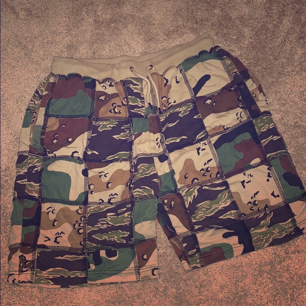 Tenth division garment supply co. camo shorts